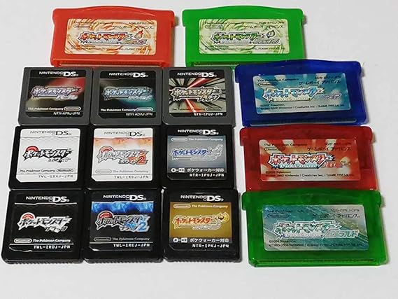 Amazon Co Jp Ds Gbaコンプセット ポケットモンスター シルバー ゴールド パール プラチナ ダイヤモンド ホワイト ブラック ファイアリーフ エメラルド ホビー 通販