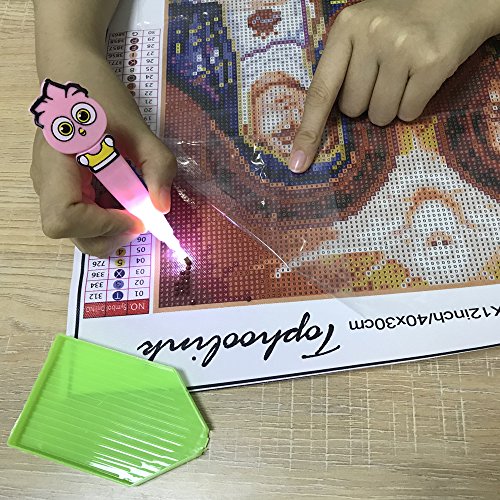 5D Diamond Painting Tools Drill Pen with Light, Must Have for Paint