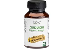 bixa BOTANICAL Ayurvedic Natural Herbal Supplement Guduchi Extract Caplsules | Giloy | Tinospora Cordifolia | 450 Mg Veg Capsules 60 Count (Pack of 1)
