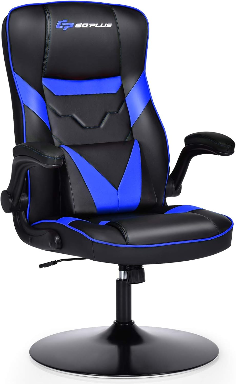 COSTWAY Gaming Chair, High Back Leather Rocking Racing Chairs with