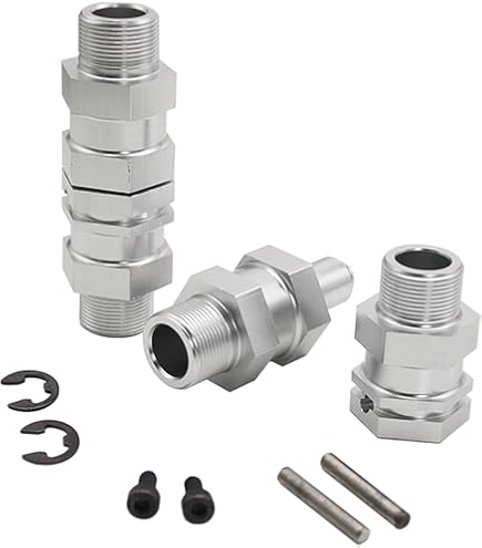 Tamiya TT02B Upgrade Aluminum C-Hub Set - 1 Pair Silver (Weather Resistant)