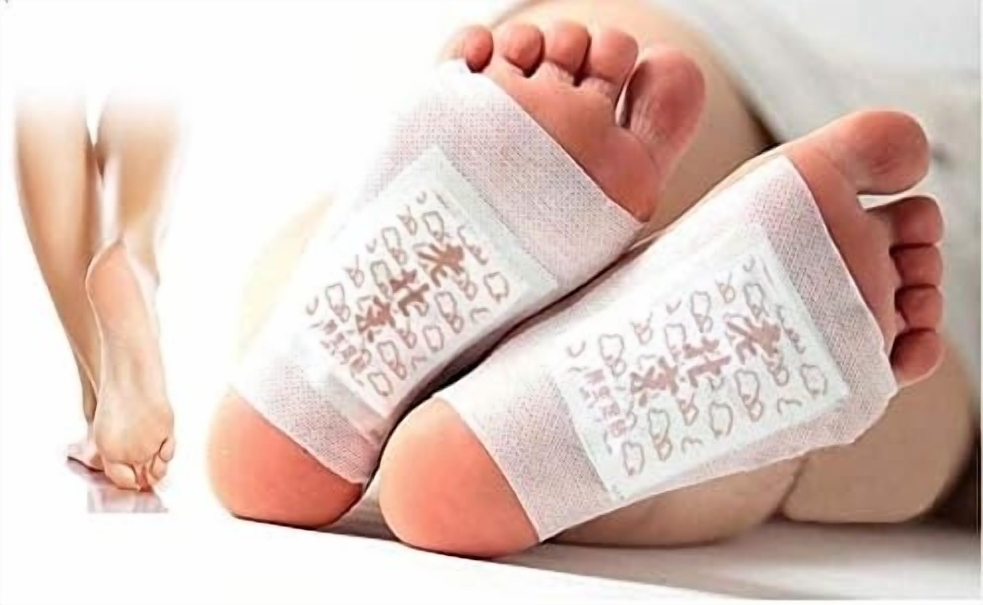 Authentic Traditional Chinese 100 pcs 50 Days Supply Diabetic Foot Patches, Pain Relief Foot Pads,Bamboo Vinegar Foot Patch, Helps Remove Impurities, Relieve Stress & Improve Sleep