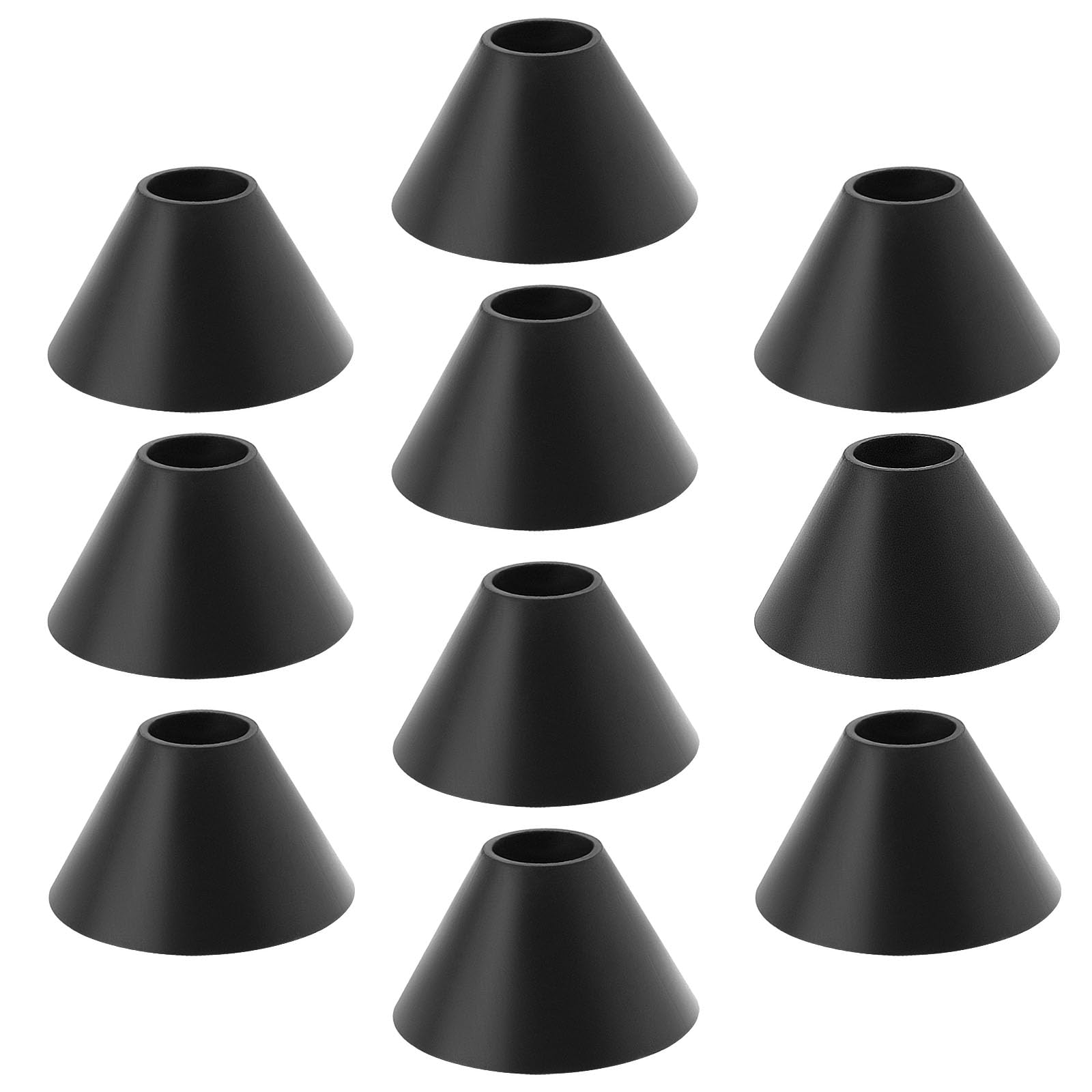 The Lord of the Tools 10pcs M8 Toilet Bolt Rubber Washers for Toilet Seat Hinge Fitting Replacement 25mmx10mmx14mm Screws Toilet Tank Conical Non Slip Washers Black