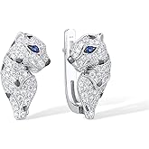 Santuzza 925 Sterling Silver Animal Drop Earrings Cubic Zirconia Spinel Delicate Dangle Earring