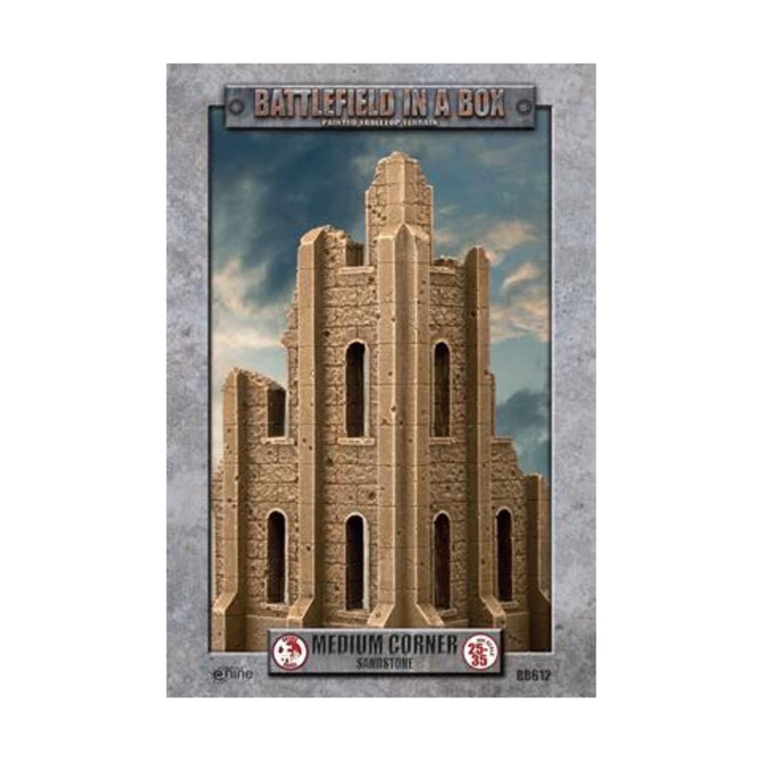Gale Force Nine Gothic Battlefields: Medium Corner - Sandstone