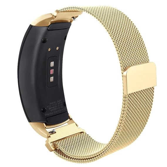 Compatible Gear Fit2 Pro/ Fit2 Band, OenFoto Metal Milanese Loop Stainless Steel Replacement Accessories Strap Magnet Lock Samsung Gear Fit 2 Pro ...