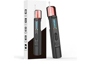 Mgmcm Hidden Camera Detectors, Portable Camera Detectors, Bug Detector Rf Wireless Signal Scanner, GPS Tracker Detector for Home, Hotel, Travel, Office, Bathroom, 6 Levels Sensitivity