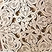 Doris Home Square Ivory Laser-cut Lace Flower Pattern Wedding Invitations Cards Fall Bridal or Baby Shower Invite, Birthday Invitation Wedding Rehearsal Dinner Invites, Autumn Engageme,50pcs