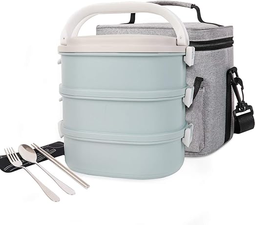 square thermal lunch box