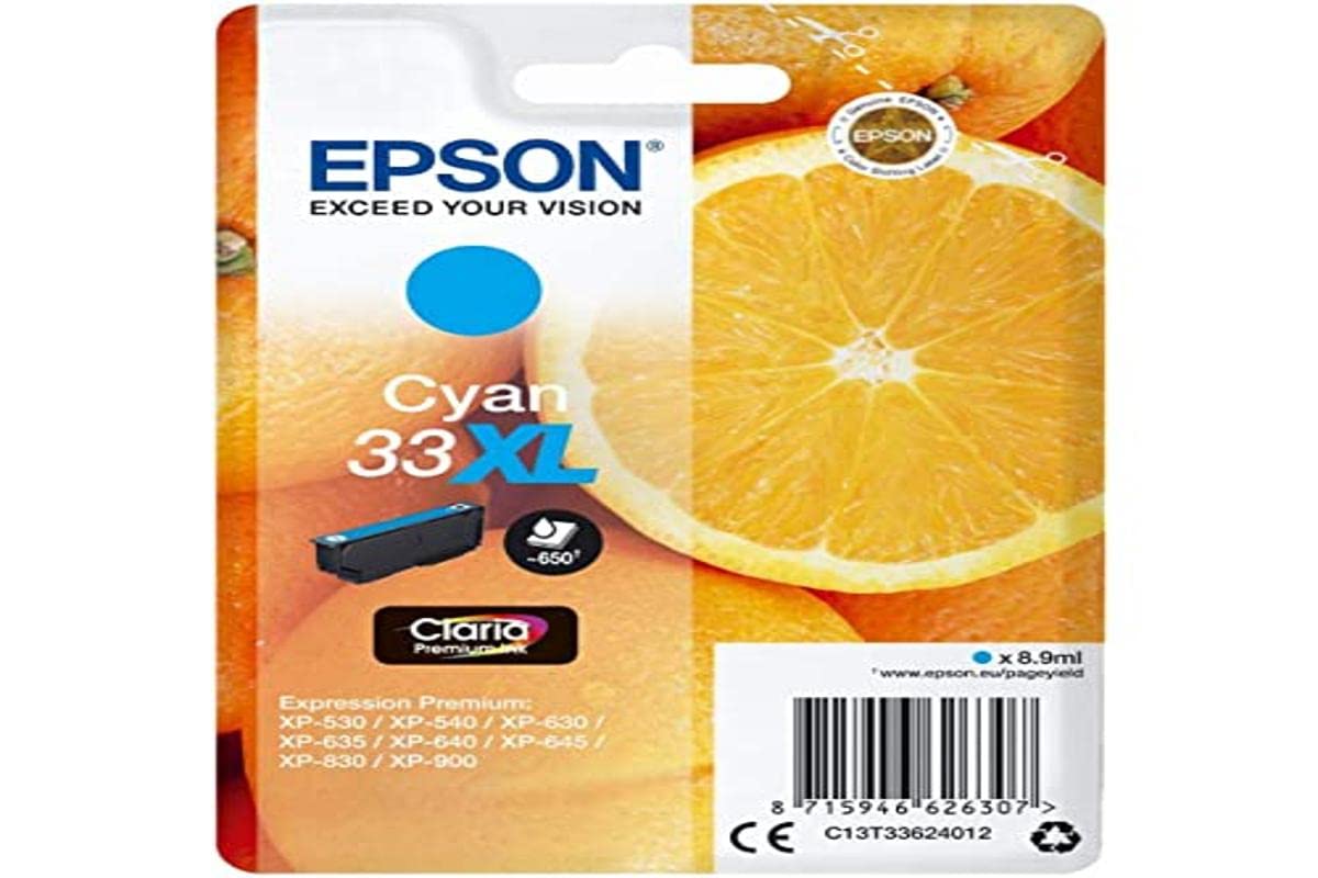 Epson C13T33624022 XL Original Inkjet Cartridges - Cyan