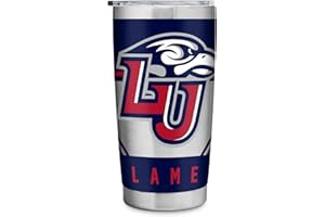 Rico Industries NCAA Liberty Flames 20oz Stainless Steel Tumbler with Lid - Great For Coffee, Tea, Water or Cocktails