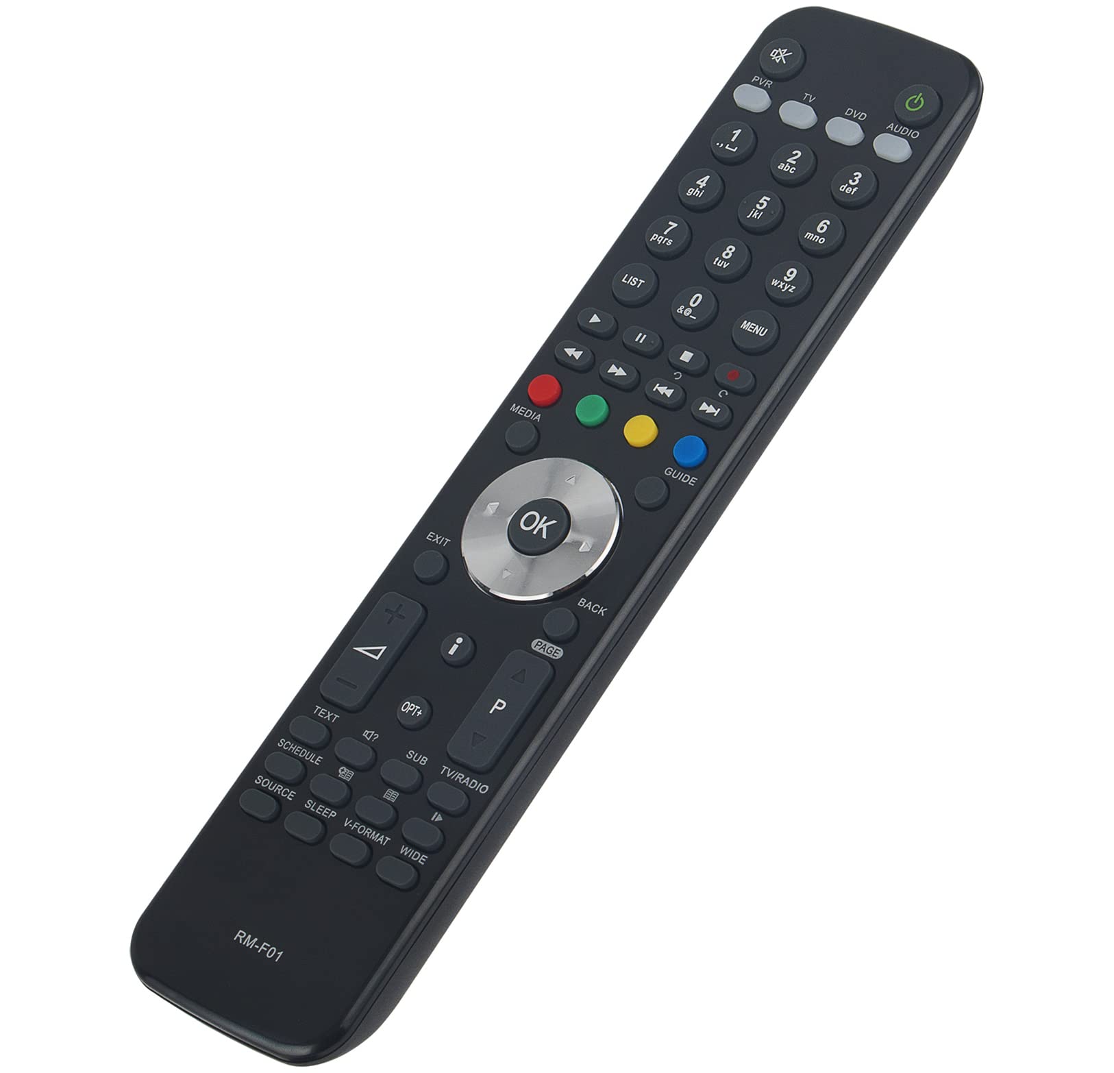 VINABTY Replacement Remote Control RM-F01 Fit for Humax Digital Recorder IHDR-5050C IHDR5050C FOXSAT-HDR