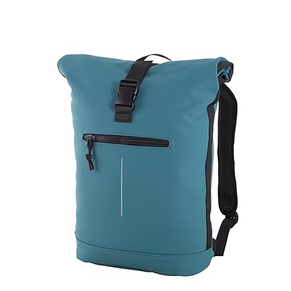 Rada Rolltop Trucker 3 | aus Planenmaterial | Schulrucksack | 25 Liter | Wasserabweisender Rucksack | Laptopfach 17 Zoll