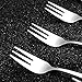 Snamonkia Dessert Forks Stainless Steel, 16-Pieces 5.4 Inches, Small Appetizer Salad Forks, 3-Tine Portable Cocktail Fruit Forks for Party Travel