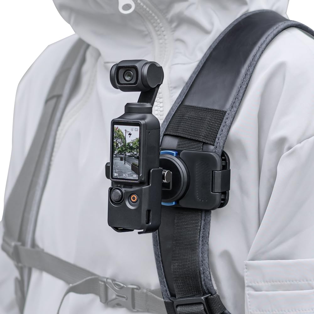 Photo 1 of SUREWO Magnetic Quick Release Osmo Pocket 3 Backpack Clip Mount,360° Rotation Quick Clip Mount Compatible with DJI Osmo Pocket 3
