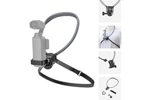 SmallRig Magnetic Neck Mount with Chest Strap for Action Camera Hands-Free POV Vlogging for DJI Osmo Pocket 3/OSMO 360/Action