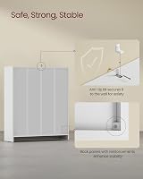 VASAGLE 3 Tier Bookcase with Adjustable Shelves 80x24x93 cm White LBC106T14 view 7