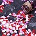 Patelai 4000 Pieces Heart Confetti Metallic Foil Red White Pink Heart Confetti for Valentine's Day Wedding Party Decor
