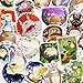Cute Cartoon My Neighbor Totoro Anime Laptop Stickers Waterproof Skateboard Pad MacBook Snowboard Car Bicycle Luggage Decal 50pcs Pack（My Neighbor Totoro B)