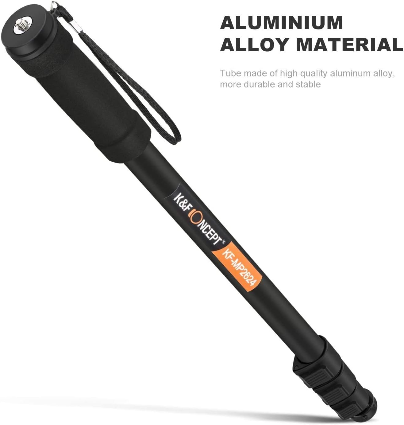 Camera Monopod, K&F Concept 4-Section 67"/171CM Compact Portable Travel DSLR Monopod Unipod Stand Walking Trekking Stick Aluminum Alloy Lightweight SLR Cameras Canon Nikon Sony Camcorder Video : Camera & Photo