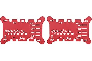 556418 Chainsaw Chain Measuring Tool for Pitch, Gauge, Bar Groove And File Size Essential Chainsaw Maintenance Tool - 2PCS ﻿