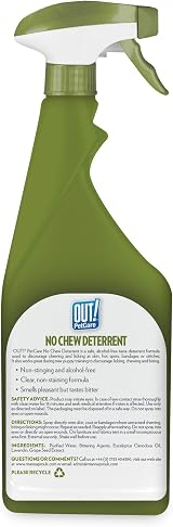 OUT! No Chew Deterrent 500 ml Dog Chewing Licking Sprayer view 2