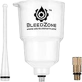 BleedZone Brake Bleeder Tool Compatible with Tektro, M6 Funnel Adapter Set | Bike Accessory for Hydraulic Systems Featuring Threaded Filling Support, Fluid Service Control Plus Controlled Bleeding
