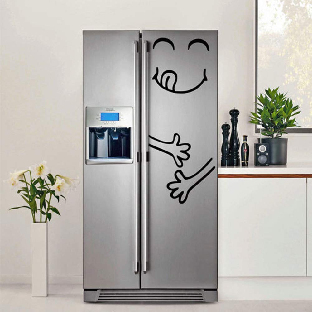Wall Sticker Divertido refrigerador Pegatinas Smiley Creativo ...