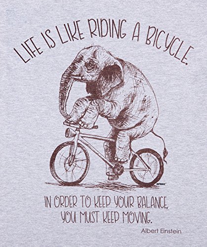 Retreez-Inspirational-Life-is-Like-Riding-a-Bicycle-Cyclist-Printed-T-Shirt-Tee