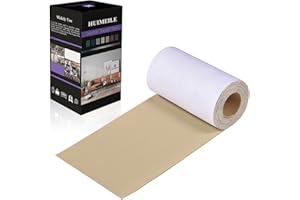HUIMEILE Leather Repair Patch Tape 4×60 inch Furniture Leather Strong Self Adhesive Tape for Sofas Couch Car Seats Cabinets Bags Anti Scratch Patches First Aid Patch Fixing Leather Khaki1.0