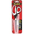 Scotch 8" Precision Ultra Edge Bent Titanium Non-Stick Scissors, Ideal for Fabric, Crafts, Cardstock and Photos (1468TUNS-MIX)