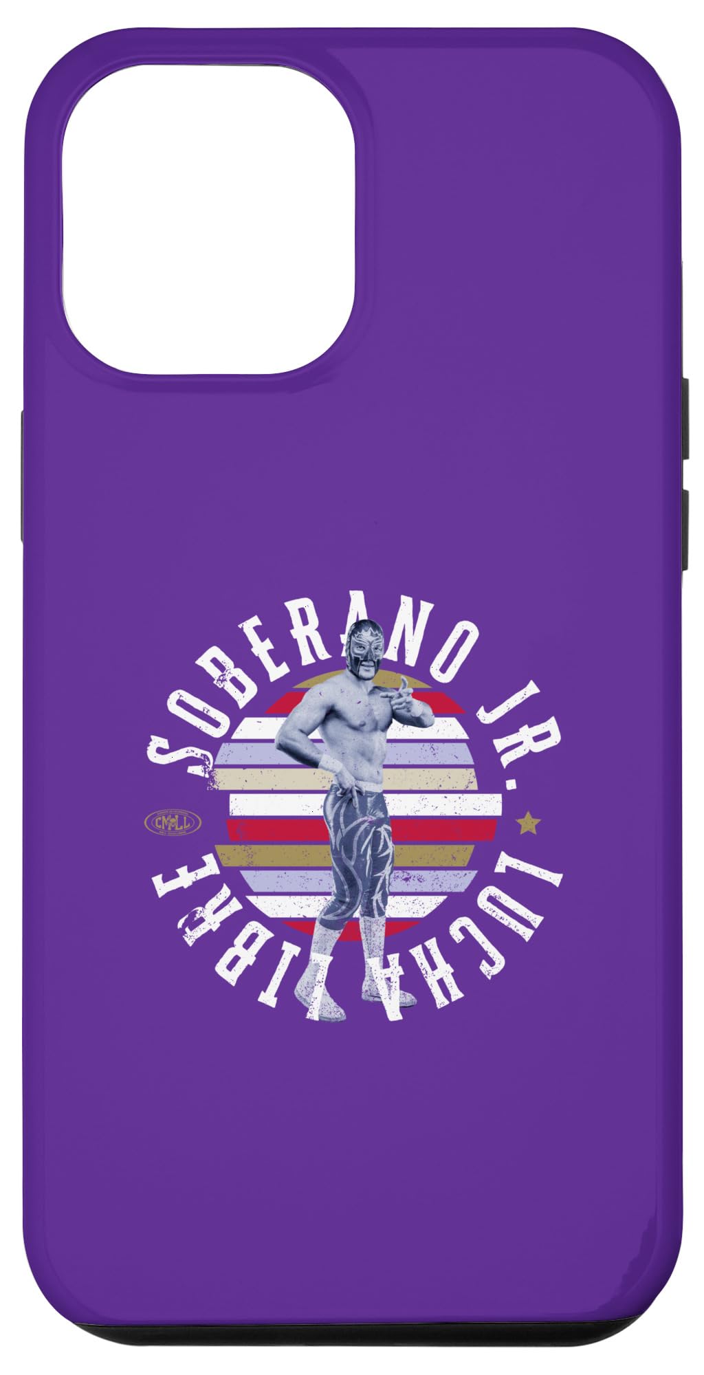 iPhone 14 Plus Soberano Jr. Mexican Luchador Ideal for men and women. Case โ image 1