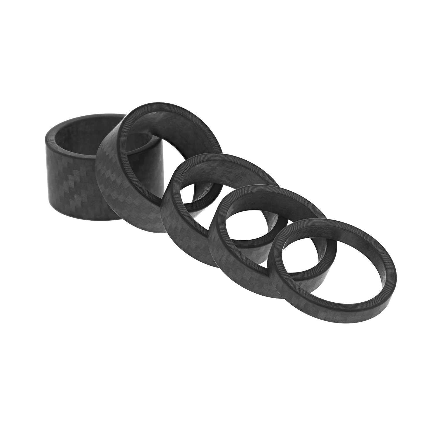 Ahead Stem Spacer Spacer Disc Set 1 1/8 Inches 3/5/8/10/15/20 mm Carbon Matt