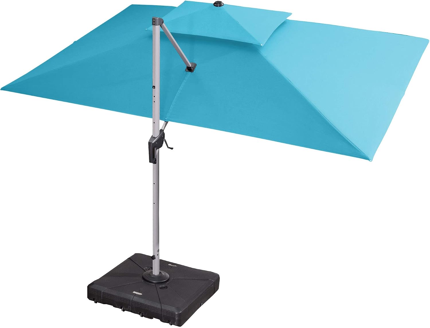 Amazon Com Purple Leaf 10 X 13 Double Top Deluxe Rectangle Patio Umbrella Offset Hanging Umbrella Outdoor Market Umbrella Garden Umbrella Turquoise Blue Garden Outdoor