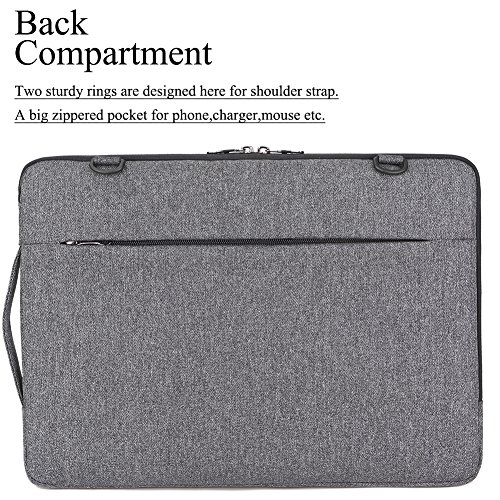 image for BRINCH 15.6 Inch Laptop Sleeve Case Protective Bag,Water Resistant Env