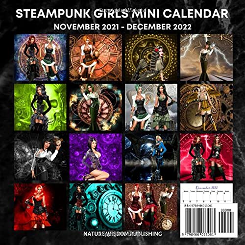Steampunk Calendar 2022 Steampunk Girls Calendar 2022: November 2021 - December 2022 Monthly  Planner Mini Calendar With Inspirational Quotes: Amazon.co.uk: Publishing,  Nature Wisdom: 9798466013061: Books