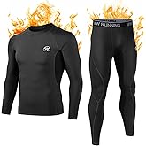 Thermal Underwear for Men, Winter Base Layer Set Tops & Long Johns Winter Ski Cold Weather Gear for Heat Retention