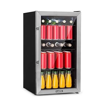 Klarstein Beersafe 3XL Kühlschrank • Getränkekühlschrank • 98 Liter • Energieeffizienzklasse A+ • 83 cm Höhe • 4 Einlegeböden