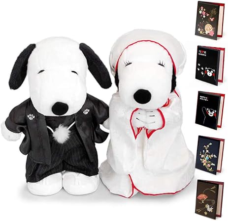 Amazon 電報屋のエクスメール 祝電 結婚式 ぬいぐるみ 電報 スヌーピーウエディング 和風l と高級台紙 漆芸電報 のセット お祝い ギフト 漆芸電報 173 おめでとう くまモン ぬいぐるみ おもちゃ