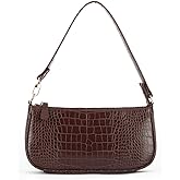 IBIZA VIBE Bag Crocodile Effect Retro Faux Leather Classic Clutch Shoulder Purse Handbag for Women
