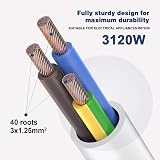 EXTRASTAR 4 Way Extension Lead 13A UK Plug 5M White Power Strip view 5