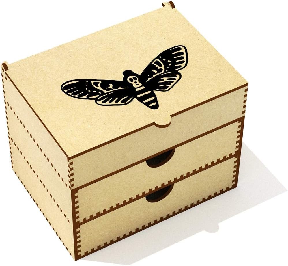 Azeeda 'Death Head Moth' Vanity Case / Makeup Box (VC00014929)