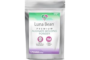 Casting Keepsakes Luna Bean Alginate Molding Powder Refill for Hand Casting Kit - Non-Toxic Alginate Material 1 lb (450g) - Perfect for Anniversaries, Couples, Birthdays & Family Activities
