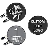 Juka Sports Custom Engraved Golf Ball Marker with Hat Clip - Personalized Foldable Golf Ball Marker with Magnetic Hat Clip for Men & Women - Premium Golf Gift for Golfers, Groomsmen, Tournaments