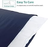 NTBAY 2 Pack 100% Brushed Microfiber Pillowcases 50x90 Navy view 6