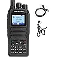 Baofeng DM-1701 Dual Band Dual Time Slot DMR/Analog Two Way Radio, 3,000 Channels Amateur Radio/Free Programming Cable, Charger and PTT Earpiece, Support OpenGD77