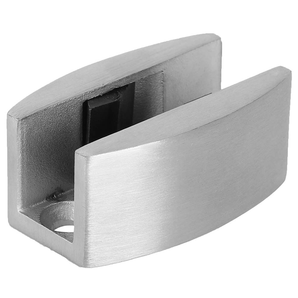Cikonielf Door Closer, Stainless Steel Sliding Door Floor Guide UShaped Swing Stopper for Glass Sliding Doors Bathroom Accessory(Sanding)