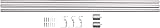 Amazon Basics Extendable Curtain Pole Nickel 183-366 cm with Cap Finials view 7