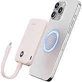 iWALK Magnetic Power Bank 10000mAh, 30W Wireless Portable Charger with Fast Charging USB-C Cable,Qi2 Certified 15W Battery Pack with LED Display for iPhone 17/16/16 Pro/15/14/13 Series, Samsung Galaxy