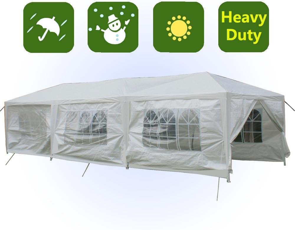 RockyMRanger 30x10 ft Outdoor Party Tent Garden Wedding Gazebo Pavilion Canopy YOTP3